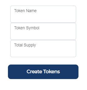 Token Creation Page